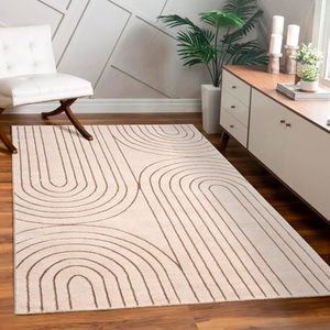 Paco Home Teppich »Tuana 215«, rechteckig, Kurzflor, Regenbogen, Hoch-Tief Struktur, Scandi-Look
