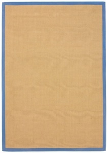 carpetfine, carpetfine Sisalteppich »Sisal«, rechteckig, 5 mm Höhe, carpetfine Sisalteppich »Sisal«, rechteckig, 5 mm Höhe, mit farbiger Bordüre, Anti Rutsch Rückseite