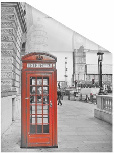 LICHTBLICK ORIGINAL, LICHTBLICK ORIGINAL Fensterfolie "London" 1 Stk. blickdicht strukturiert Klebepunkte selbstklebend, Sichtschutz