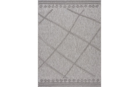 undefined, Teppich »Santorini«, quadratisch, - mm Höhe, Carpet City Teppich »In-& Outdoorteppich Santorini 58578, 3D-Effekt, Raute-Optik«, rechteckig, 5 mm Höhe, Wetterfest & UV-beständig für Terrasse, Balkon, Küche, Flur