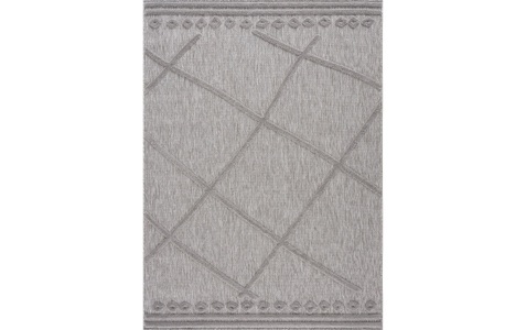 undefined, Teppich »Santorini«, rechteckig, - mm Höhe, Carpet City Teppich »In-& Outdoorteppich Santorini 58578, 3D-Effekt, Raute-Optik«, rechteckig, 5 mm Höhe, Wetterfest & UV-beständig für Terrasse, Balkon, Küche, Flur