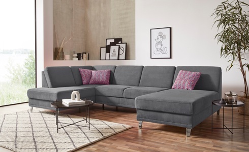 sit&more Wohnlandschaft »Clio V«, wahlweise mit Bettfunktion und Bettkasten, inklusive Federkern