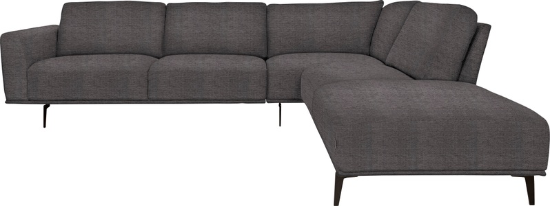 furninova, furninova Ecksofa, furninova Ecksofa »Pinotee modern und aktuelles Design, L-Form«, mit hohem Sitzkomfort für entspannte Momente, hohe Füsse