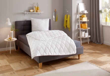 undefined, Traumecht Kunstfaserbettdecke »Mondschein«, normal, Füllung Polyester, Bezug Polyester oder antibakteriellen Microfaser, (1 St.), Bettdecke (warm) mit Microfaserbezug wurde von Hohenstein mit Klimakomfort 