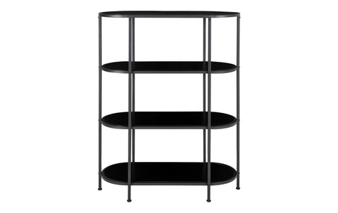 House nordic, House Nordic Regal Vita 111 x 85 cm, Schwarz, 