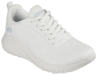 Skechers, Skechers Sneaker »BOBS SQUAD CHAOS FACE OFF«, mit komfortabler Innensohle, Skechers Schnürschuh Bobs Sport Squad Chaos Damen offwhite