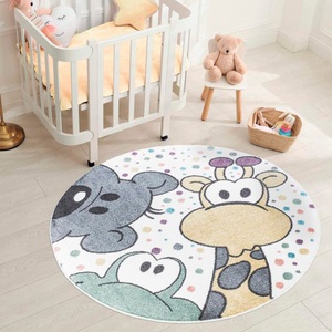 Carpet City, Carpet City Kinderteppich »ANIME913«, rund, 11 mm Höhe, Kinderzimmer Teppich Modern mit lustigen Cartoon-Figuren, Multi, Carpet City Kinderteppich »ANIME913«, rund, 11 mm Höhe, Kinderzimmer Teppich Modern mit lustigen Cartoon-Figuren, Multi