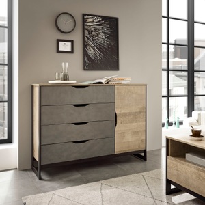 PLACES OF STYLE, Places of Style Kommode »Malthe«, im trendigen Design, 