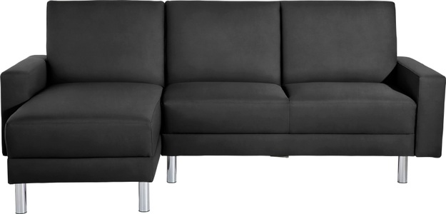MAX WINZER, Max Winzer® Schlafsofa »Just Fresh«, Schlafsofa mit Recamiere, mit Rückenverstellung, Max Winzer® Schlafsofa »Just Fresh modernes kubisches Sofa, Rückenverstellung für Sitzkomfort«, Recamiere links oder rechts montierbar, elegante Metallfüsse
