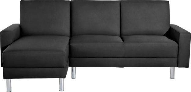 MAX WINZER, Max Winzer® Schlafsofa »Just Fresh«, Schlafsofa mit Recamiere, mit Rückenverstellung, Max Winzer® Schlafsofa »Just Fresh modernes kubisches Sofa, Rückenverstellung für Sitzkomfort«, Recamiere links oder rechts montierbar, elegante Metallfüsse
