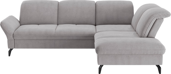 SIT&MORE, sit&more Ecksofa, Wahlweise mit Bett-, Kopfteil - und Armlehnfunktion, sowie Stauraum