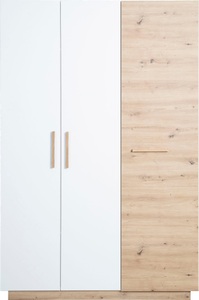 Roba, roba® Kleiderschrank »Lion, 3-türig, Weiss & Artisan Eiche«, grosser Kleiderschrank fürs Kinderzimmer - Griffe aus massiver Eiche, roba® Kleiderschrank »Lion, 3-türig, Weiss & Artisan Eiche«, grosser Kleiderschrank fürs Kinderzimmer - Griffe aus massiver Eiche