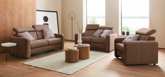 sit&more 2,5-Sitzer »Bologna«, inklusive Kopfteilverstellung und Federkern