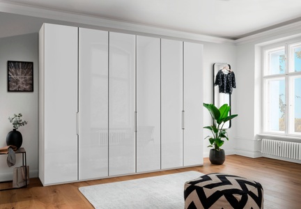 Wiemann, WIEMANN Drehtürenschrank »Monaco«, mit Teil-Glasfront sowie hochwertige Beschläge inkl. Türdämpfung, WIEMANN Drehtürenschrank »Monaco, Made in Germany, höhenverstellbare Inneneinteilung«, mit edler Glasfront und hochwertigen Beschläge inkl. Türdämpfung