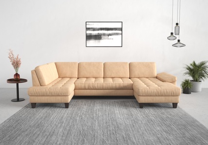 SIT&MORE, sit&more Wohnlandschaft, wahlweise mit Bettfunktion, Bettkasten, Sitztiefenverstellung, sit&more Wohnlandschaft »Westham U-Form«, wahlweise mit Bettfunktion, Bettkasten, Sitztiefenverstellung