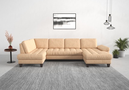 SIT&MORE, sit&more Wohnlandschaft, wahlweise mit Bettfunktion, Bettkasten, Sitztiefenverstellung, sit&more Wohnlandschaft »Westham U-Form«, wahlweise mit Bettfunktion, Bettkasten, Sitztiefenverstellung