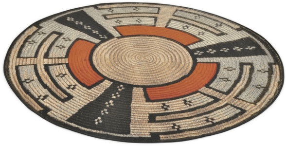 GINO FALCONE, Gino Falcone Teppich »Outdoor-Africa 44«, rund, 5 mm Höhe, Flachgewebe, In- und Outdoor geeignet, Wohnzimmer, Gino Falcone Teppich »Outdoor-Africa 44«, rund, 5 mm Höhe, Flachgewebe, In- und Outdoor geeignet, Wohnzimmer