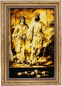 MorgenLand, morgenland Wandteppich »Bild-Teppich Figurativ 122 x 90 cm«, rechteckig, 0,7 mm Höhe, Unikat mit Zertifikat, morgenland Wandteppich »Bild-Teppich Figurativ 122 x 90 cm«, rechteckig, 7 mm Höhe, Unikat mit Zertifikat