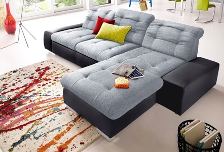 SIT&MORE, sit&more Ecksofa, sit&more Ecksofa »Palomino L-Form«, wahlweise XL oder XXL und mit Bettfunktion