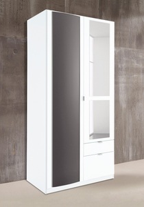 priess, priess Kleiderschrank, mit gerundeten Elementen auf den Aussentüren, priess Kleiderschrank, mit gerundeten Elementen auf den Aussentüren
