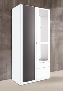 priess, priess Kleiderschrank, mit gerundeten Elementen auf den Aussentüren, priess Kleiderschrank, mit gerundeten Elementen auf den Aussentüren