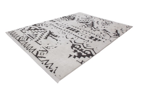 Kayoom, Kayoom Teppich »Agadir 110«, rechteckig, trendiger Ethno-Style, wie handgemalt wirkende Muster, mit Fransen, Kayoom Teppich »Agadir 110«, rechteckig, 23 mm Höhe, trendiger Ethno-Style, wie handgemalt wirkende Muster, mit Fransen