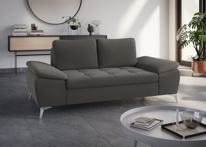 sit&more 2-Sitzer, mit hochwertigen Metallfüssen