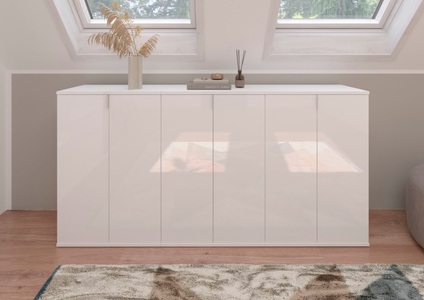 INOSIGN, INOSIGN Garderoben-Set »Trondheim«, (3 St.), INOSIGN Garderoben-Set »Trondheim, Breite 183 cm, best. aus 3 Kommoden, 6 Türen, 18 Fächer«, (Set, 3 St.), Kommode, Sideboard, Kommodenkombination, Kommoden Set