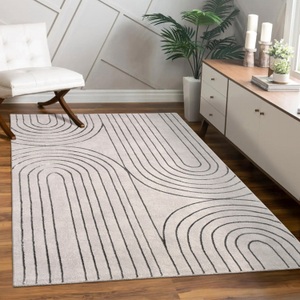 Paco Home Teppich »Tuana 215«, rechteckig, Kurzflor, Regenbogen, Hoch-Tief Struktur, Scandi-Look