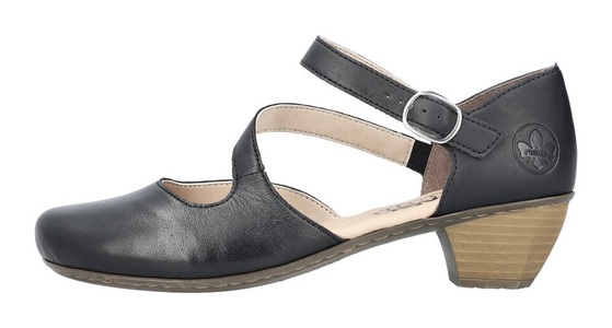 Rieker, Rieker Pumps, mit gepolsterter Innensohle, Rieker Pumps, Abendschuh, Festtagsschuh,Trichterabsatz, gepolsterte Innensohle