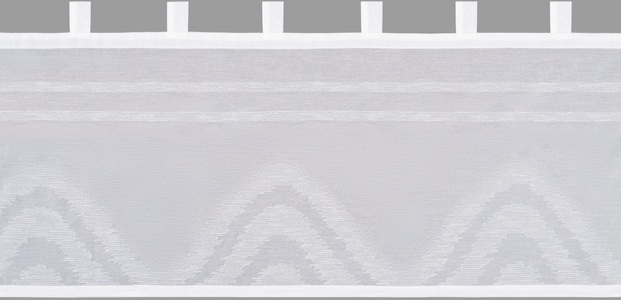 DECOLIFE, decolife Scheibengardine »Claire«, (1 St.), weisse Scheibengardine mit Webstruktur, 