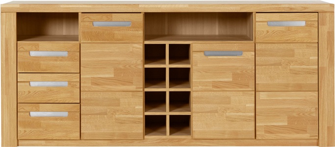 Woltra, Woltra Sideboard »Kolding«, teilmassiv, 