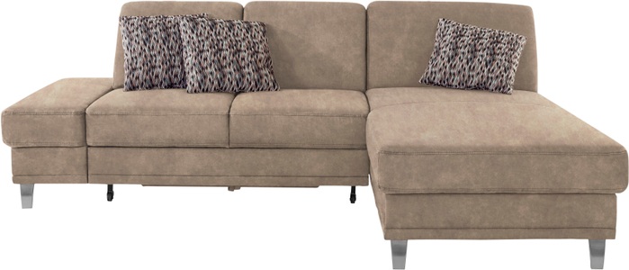 sit&more Ecksofa »Clio V«, wahlweise mit Bettfunktion oder Vorziehsitz und Bettkasten, Inklusive Federkern