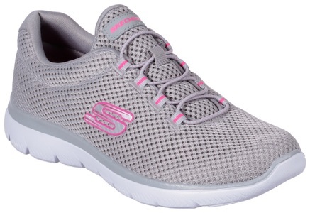 Skechers, Skechers Slip-On Sneaker »SUMMITS«, mit komfortabler Innensohle, Skechers Schlupfschuh für Damen grau