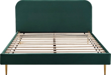 Salesfever, SalesFever Polsterbett, Beine Chrom goldfarben, SalesFever Polsterbett, Beine Chrom goldfarben