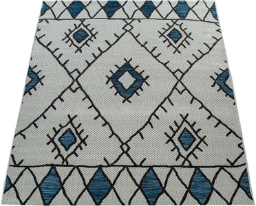 PACO HOME, Paco Home Teppich »Kuba 124«, rechteckig, 5 mm Höhe, Flachgewebe, Rauten Design, In- und Outdoor geeignet, Wohnzimmer, Paco Home Teppich »Kuba 124«, rechteckig, 4 mm Höhe, Flachgewebe, Rauten Design, In- und Outdoor geeignet, Wohnzimmer