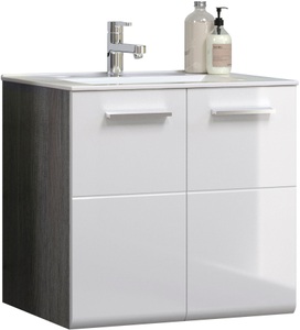 welltime Waschbeckenunterschrank »Ravenna«, 2 Korpusfarben, Breite 62 cm, Hänge-Waschbeckenunterschrank