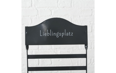 Boltze, Gartenset, Boltze, »Lieblingsplatz Eisen, Dunkelgrau« (1 Set), 