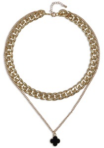 FIRETTI, Firetti Collier »Chunky Clover«, Made in Germany, Firetti Collier »Chunky Clover«