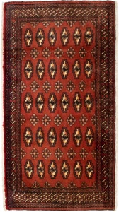 MorgenLand, morgenland Wollteppich »Turkaman Teppich handgeknüpft rot«, rechteckig, 8 mm Höhe, morgenland Wollteppich »Turkaman Teppich handgeknüpft rot«, rechteckig, 8 mm Höhe