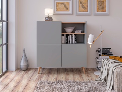 INOSIGN, INOSIGN Highboard »Scandi«, Höhe 105 cm, INOSIGN Highboard »Scandi«, Höhe 105 cm