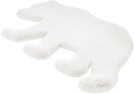 LÜTTENHÜTT, Lüttenhütt Kinderteppich »Bär«, Motivform, 36 mm Höhe, weich und flauschig, Kinderzimmer, 