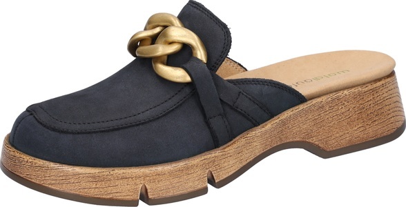 Waldläufer, Waldläufer Pantolette »H-AKIRA«, Plateau, Sommerschuh, Schlappen mit Wechselfussbett, H-Weite, Waldläufer Pantolette »H-AKIRA«, Plateau, Sommerschuh, Schlappen mit Wechselfussbett, H-Weite