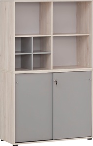 Schildmeyer, Schildmeyer Büro-Set »Serie 400«, (3 St.), bestehend aus 1 Regal, 1 Schrank, 1 Regalkreuz, Schildmeyer Büromöbel-Set »Serie 400«, (3 tlg.), bestehend aus 1 Regal, 1 Schrank, 1 Regalkreuz