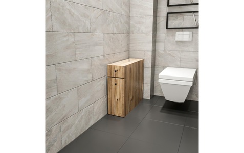 Home, Home - Aufbewahrungsschrank Calencia - Braun, WOODY FASHION Badregal »Calencia«