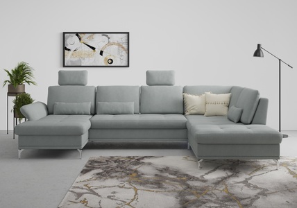 INOSIGN, INOSIGN Wohnlandschaft »Palm Beach«, Federkern, mit Sitztiefenverstellung, wahlweise mit Bettfunktion, Bettkasten und Armteilverstellung, 