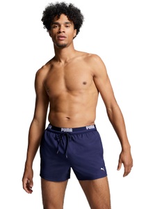 Puma, PUMA Badeshorts, mit elastischem Logobund, PUMA Herren Badeshort dunkelblau | L
