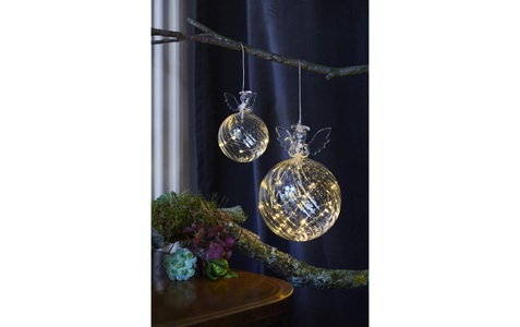 Sirius, Sirius LED Weihnachtskugel Wave Engel, Sirius Weihnachtsbaumkugel »LED Weihnachtskugel Wave Engel klein«