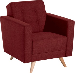 MAX WINZER, Max Winzer® Sessel »Julius«, Max Winzer® Sessel »Julius, Loungesessel«, mit Knopfheftung
