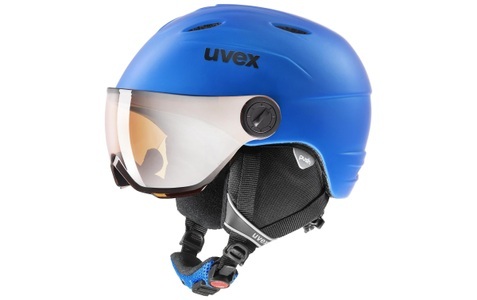 Uvex, Uvex Kinder Junior Visor Pro Visierhelm (Blau), 
